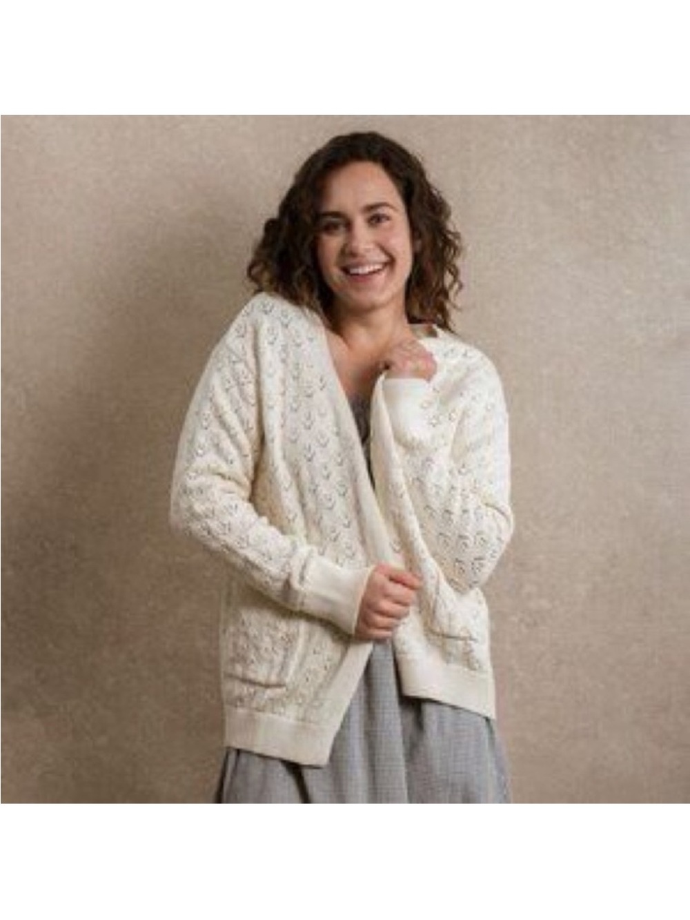Neuflora Cassis Cardigan - Cream NWT - Picture 4 of 4